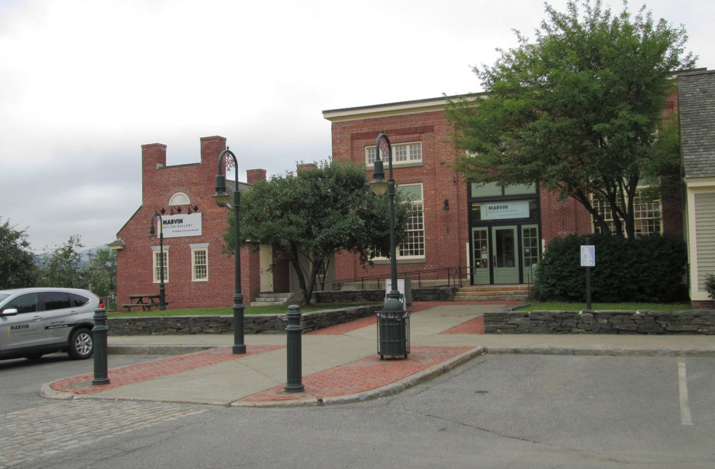 Exterior of Marvin Design Gallery building in West Lebanon